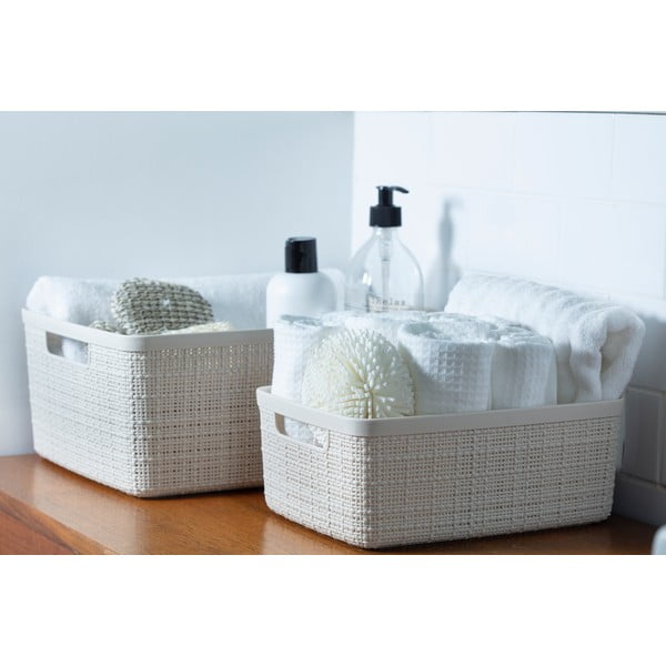 Cesto portaoggetti in plastica Jute - Curver-image-2