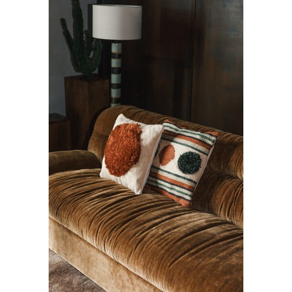 Divano marrone con rivestimento in velluto 214 cm Douglas – Dutchbone-image-1