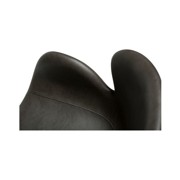 Sedia da pranzo grigia in imbottito con braccioli Gaia – DAN-FORM Denmark-image-3