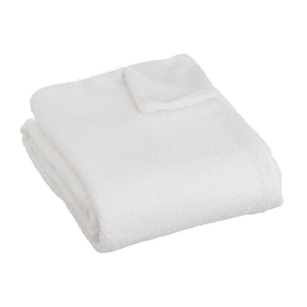 Coperta bianca in sherpa 130x160 cm Sherpa Bouclé – Casa Selección