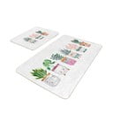 Set di tappetini per il bagno in velluto bianchi 2 pz 60x100 cm Succulent – Mila Home