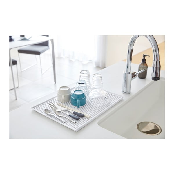 Scolapiatti bianco Tower - YAMAZAKI-image-1