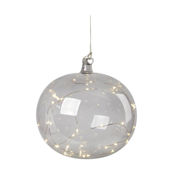 Decorazione luminosa natalizia grigia da appendere   ø 18 cm Lina - Markslöjd