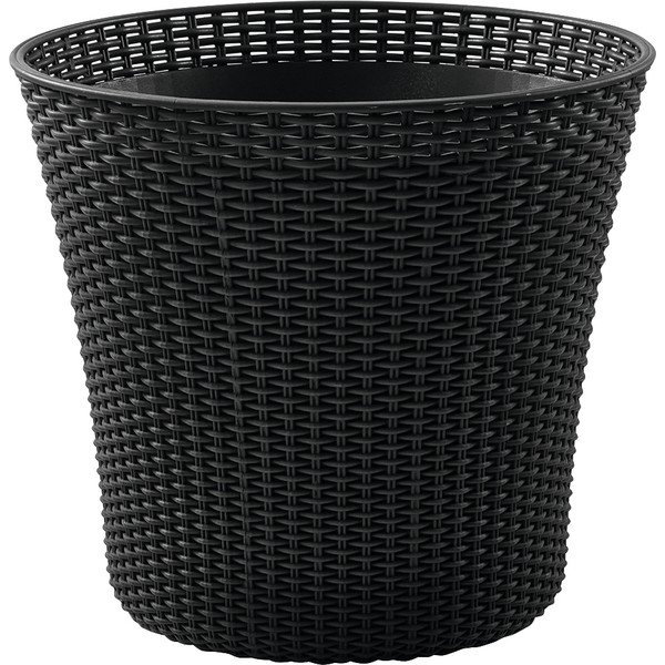 Vaso da giardino grigio Conico, altezza 48 cm - Keter