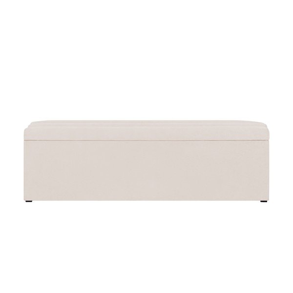 Krémový otoman s úložným prostorem Cosmopolitan Design LA, 180 x 47 cm-image-1