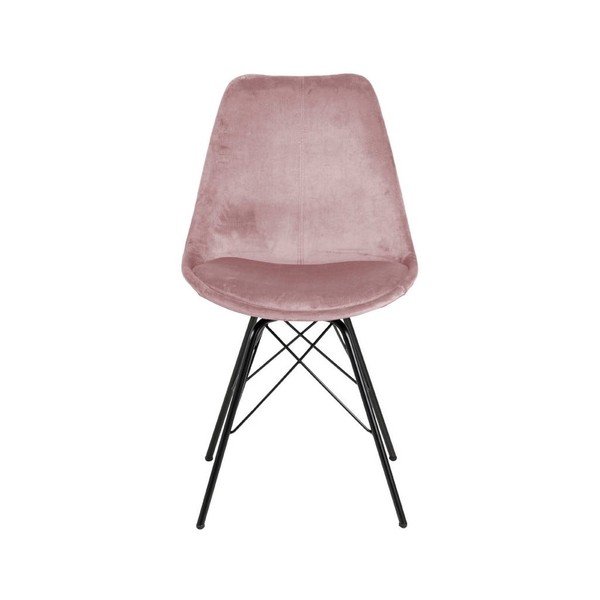 Sedia da pranzo rosa e nera Eris - Actona-image-2