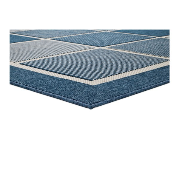 Tappeto blu per esterni , 80 x 150 cm Nicol Squares - Universal-image-1