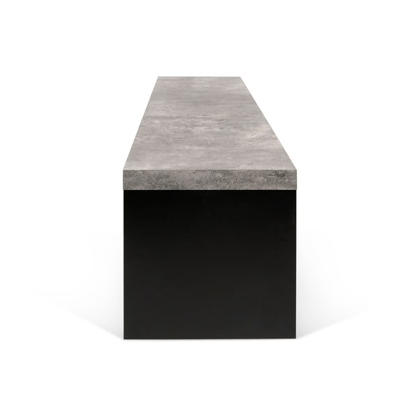 Panchina nera e grigia con decoro in cemento , 140 x 43 cm Detroit - TemaHome-image-2