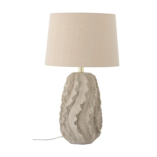 Lampada da tavolo beige con paralume in tessuto (altezza 64 cm) Natika - Bloomingville