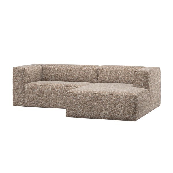 Divano angolare beige (con penisola a destra/con chaise lounge) Bean – WOOOD