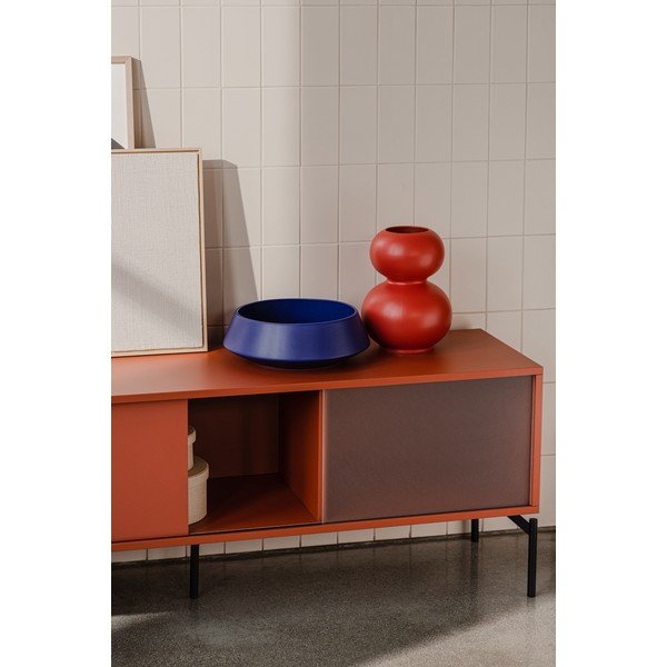 Vaso rosso in ceramica (altezza totale 36 cm) Tuga – noo.ma-image-3