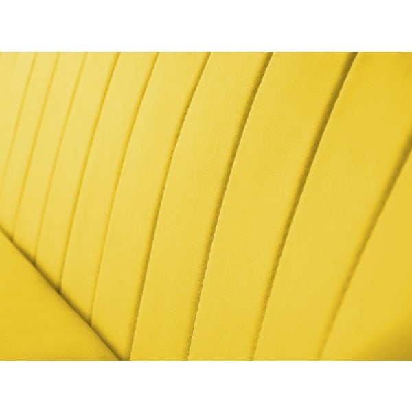 Divano in velluto giallo, 158 cm Sardaigne - Mazzini Sofas-image-1