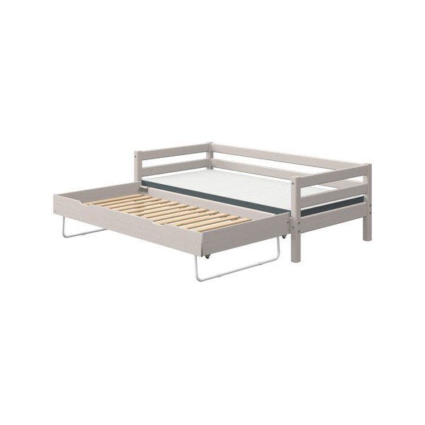 Letto per bambini in legno di pino grigio con letto basculante aggiuntivo , 90 x 200 cm Classic - Flexa