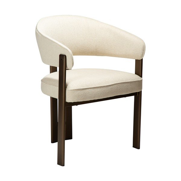 Sedia da pranzo beige con braccioli Duct – DAN-FORM Denmark