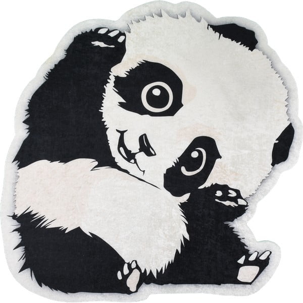 Tappeto bianco e nero per bambini ø 120 cm Cuddly Panda - Vitaus