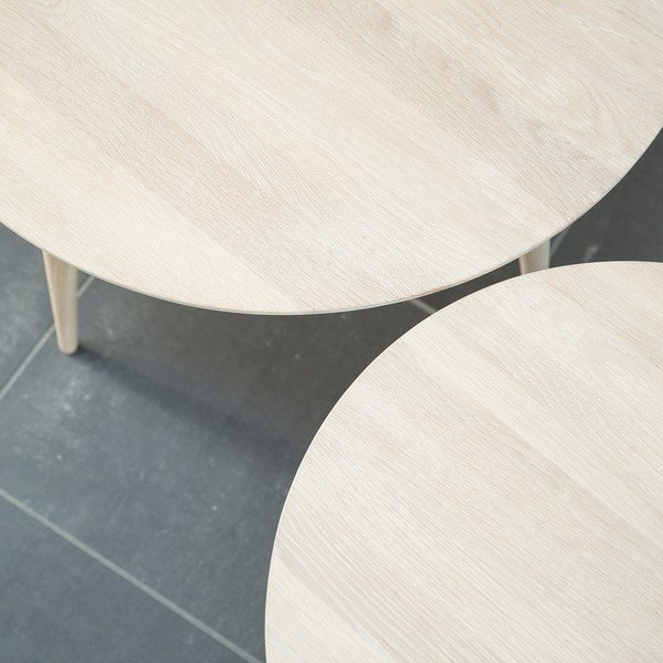 Bílý konferenční stolek Canett Exact, ⌀ 80 cm-image-3