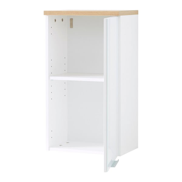 Mobile bagno sospeso bianco naturale in rovere 39x69 cm Pescara - Germania-image-2
