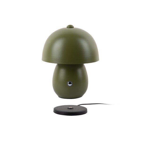 Lampada da tavolo LED verde scuro con paralume in metallo (altezza totale 18 cm) Mono LED – Leitmotiv-image-1