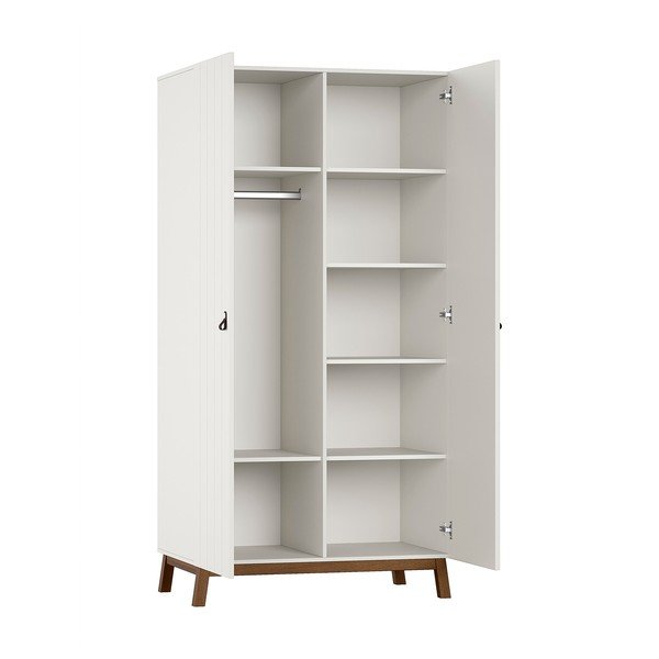 Armadio per bambini beige 99x196x58 cm Sezane – Vipack-image-2