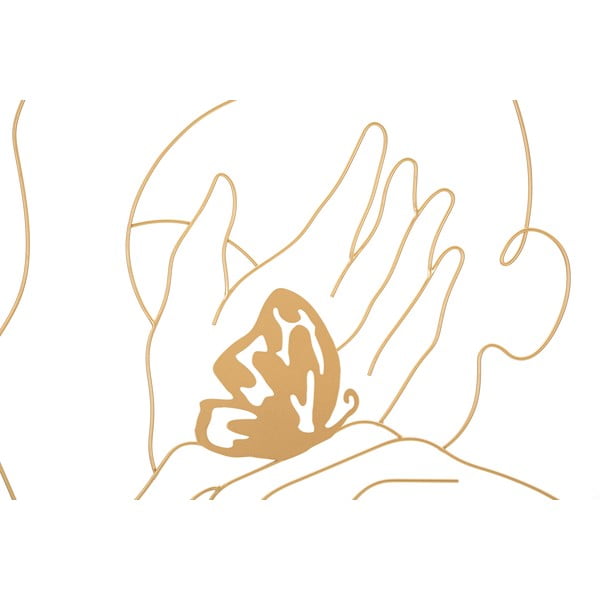 Decorazione murale in metallo 60x80 cm Hands on Face - Mauro Ferretti-image-2