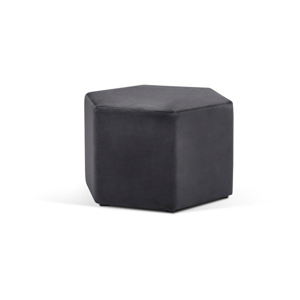 Tmavě šedý puf Milo Casa Marina, ⌀ 60 cm