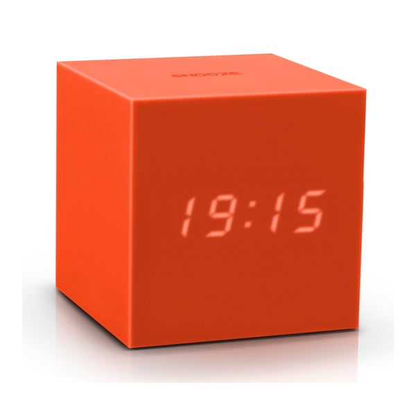 Sveglia a LED arancione Cubo di gravità - Gingko