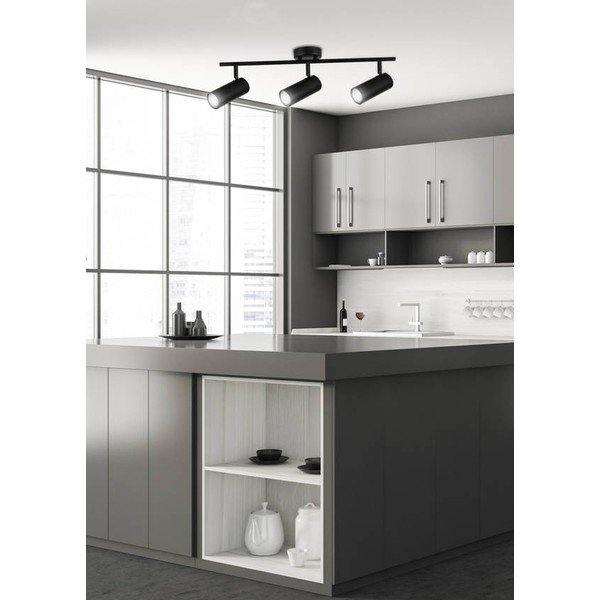 Faretto nero in metallo 9x56 cm Colly – Candellux Lighting-image-1