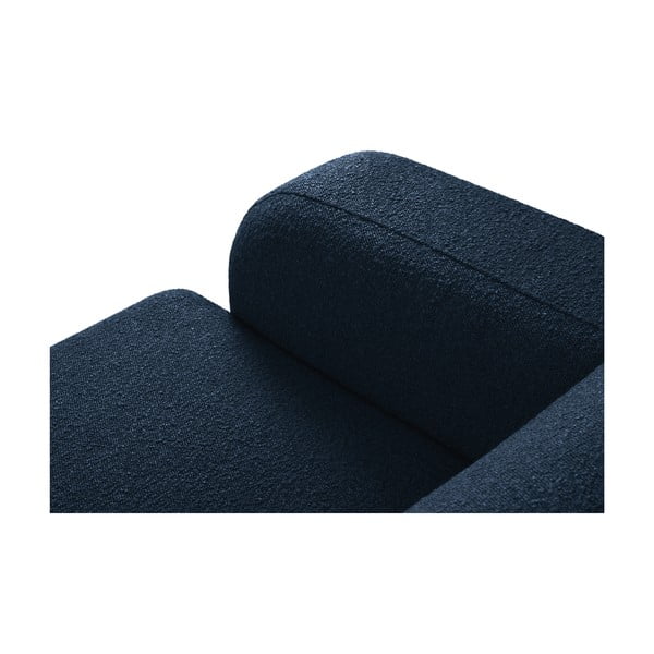 Divano angolare blu scuro in tessuto bouclé (angolo destro) Molino - Micadoni Home-image-4