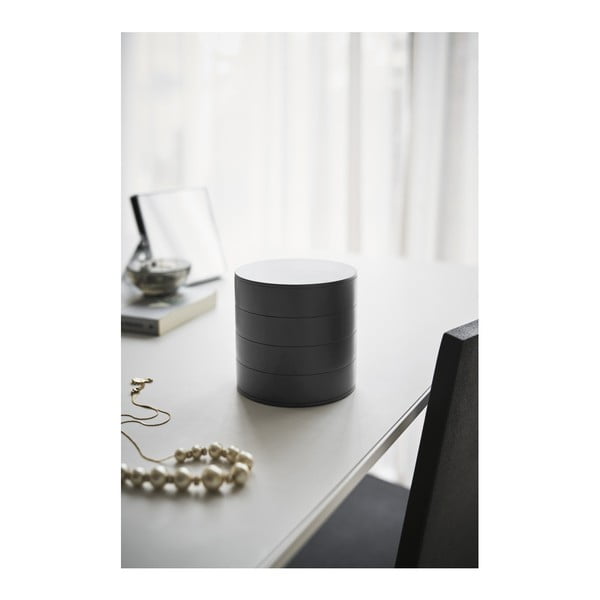 Portagioie a castello nero , ⌀ 10 cm Tower - YAMAZAKI-image-3