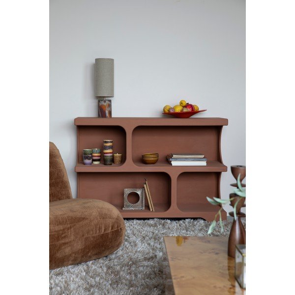 Libreria color terracotta 120x85x37 cm Dundee – Dutchbone-image-1