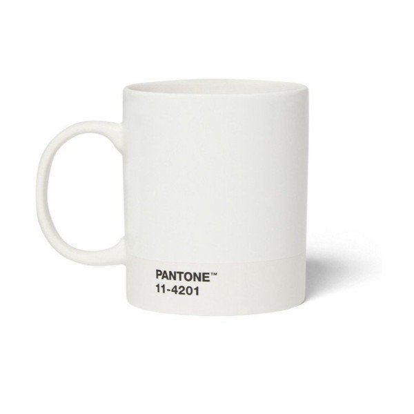 Tazza bianca in porcellana 375 ml Cortado Cloud Dancer 11-4201  – Pantone