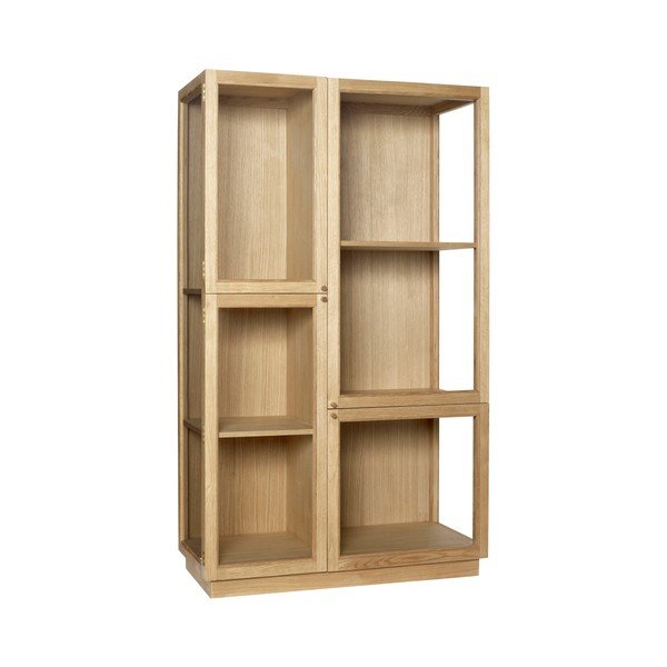 Vitrína Hübsch Oak Display Cabinet, výška 187 cm