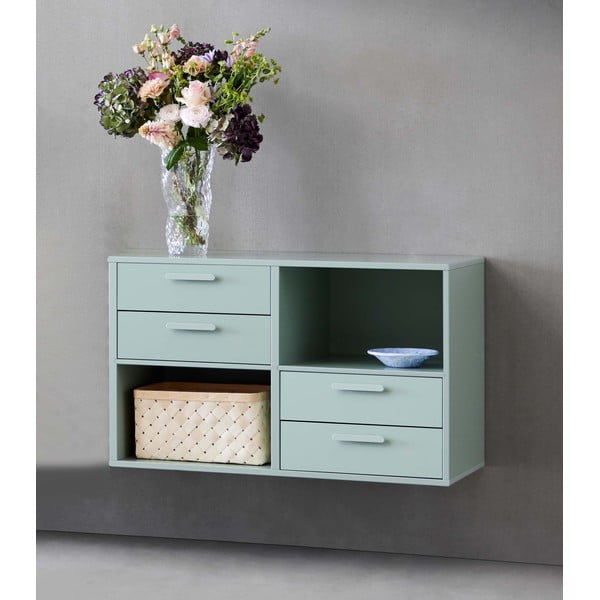 Cassettone verde con 4 cassetti Keep by Hammel - Hammel Furniture-image-1