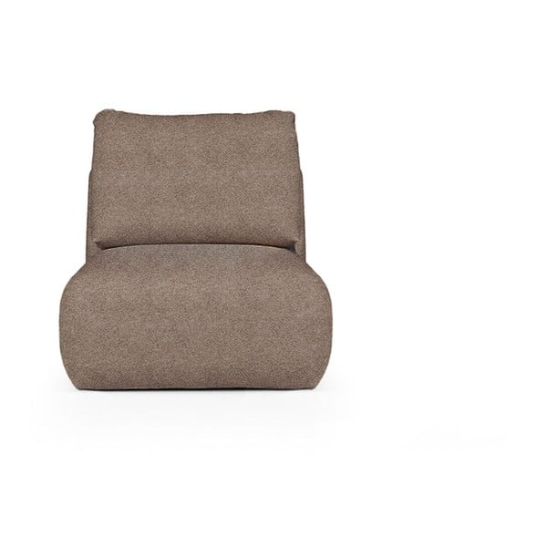 Poltrona marrone rivestita in bouclé Mirel – Rodier