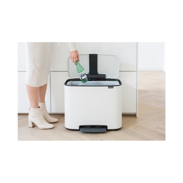Bílý odpadkový koš Brabantia, 36 l-image-4