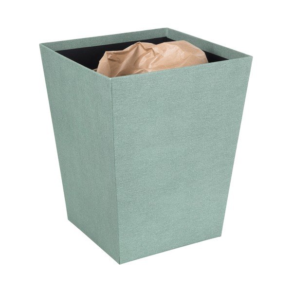 Cestino per la spazzatura color foglia di tè Sofia Canvas Paper Laminate – Bigso-image-4