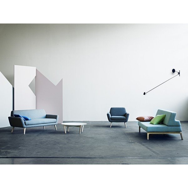 Divano letto nero Lazy - Softline-image-1