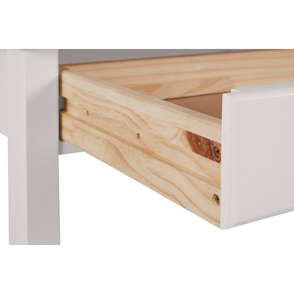 Tavolo da lavoro in legno di pino bianco, lunghezza 140 cm Gava - Støraa-image-4