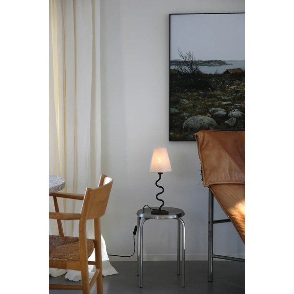 Lampada da tavolo beige in metallo con paralume in tessuto (altezza totale 41 cm) Veya – Markslöjd-image-1