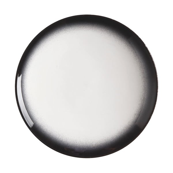 Piatto da dessert in ceramica bianca e nera Caviar, ø 15 cm - Maxwell & Williams