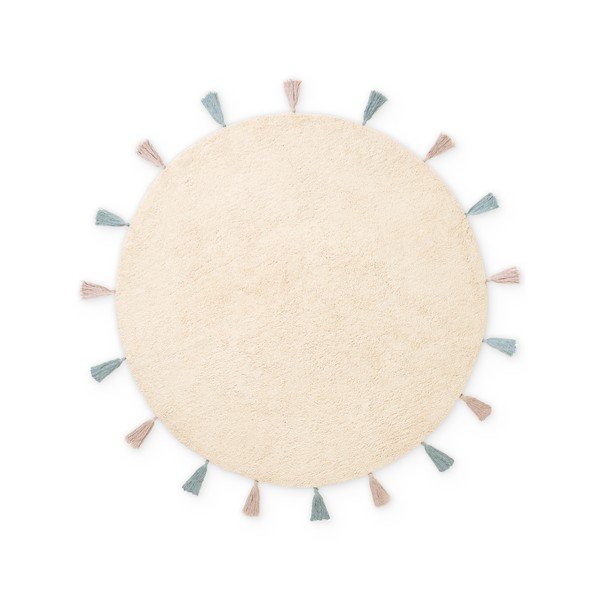 Tappeto per bambini color crema in cotone lavabile/tessuto a mano ø160 cm Snuggle Sunna – Hanse Home