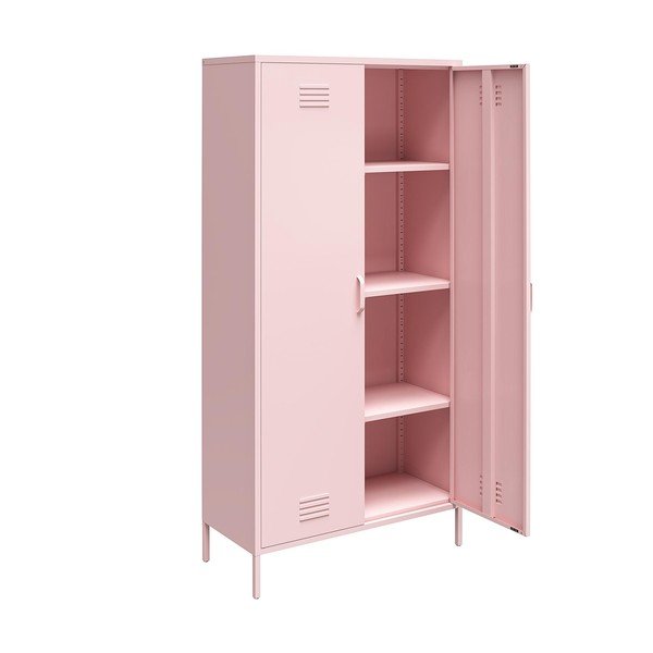 Armadio in metallo rosa 90x185 cm Cache - Novogratz-image-4
