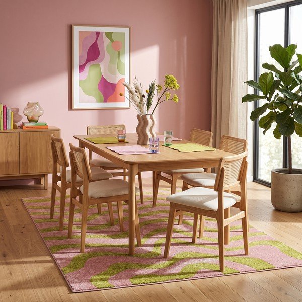 Tappeto verde/rosa 160x230 cm Aurora – ESTE-image-2
