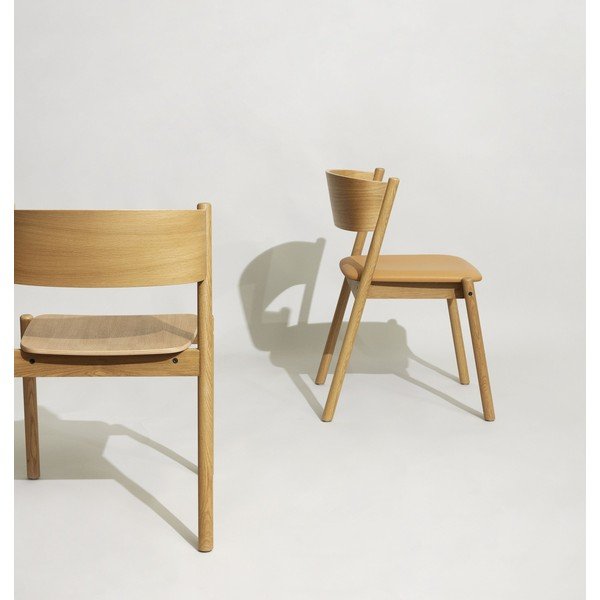 Sedie da pranzo in rovere Oblique - Hübsch-image-1