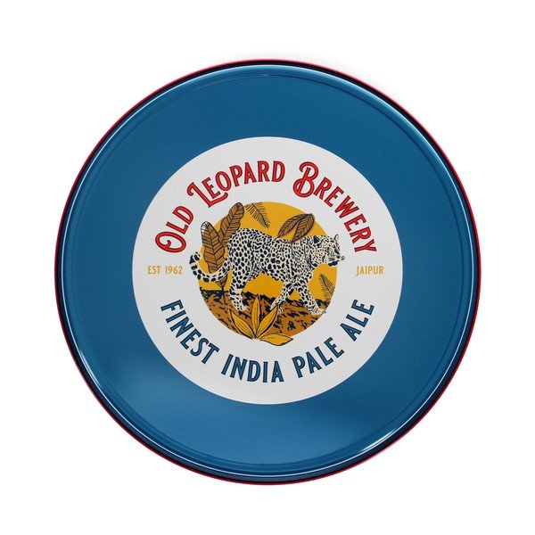 Vassoio in metallo ø 33 cm Old Leopard Brewery – Rex London-image-2