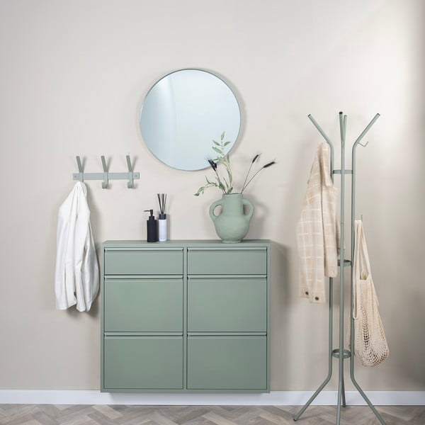 Appendiabiti verde polveroso in metallo ø 40x170 cm Jessy – Spinder Design-image-1