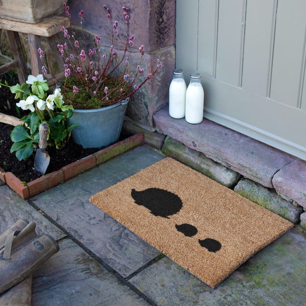 Zerbino in fibra di cocco 40x60 cm Hedgehog Family - Artsy Doormats-image-4