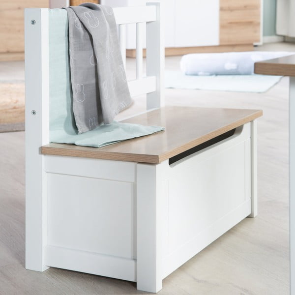 Panca per bambini bianca Woody – Roba-image-3