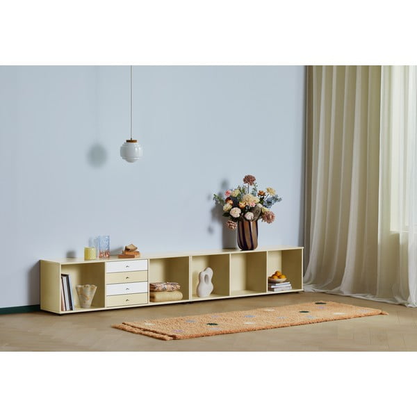 Cassettiera bassa giallo chiaro 267x61 cm Mistral - Hammel Furniture-image-1