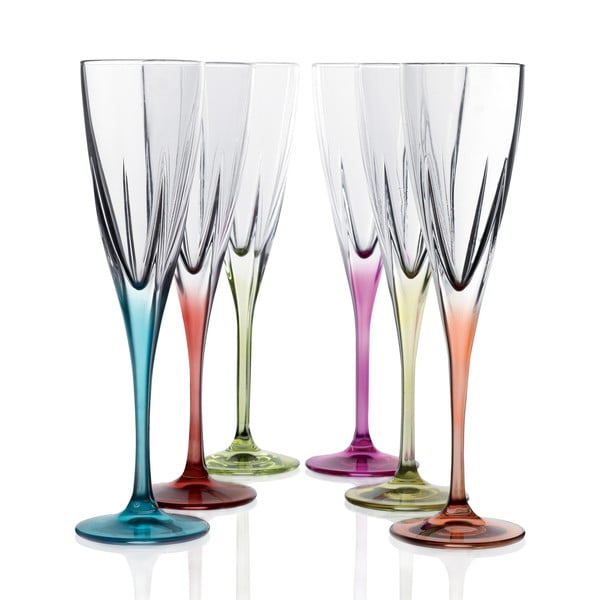 Set di 6 bicchieri da champagne Gemma - RCR Cristalleria Italiana-image-1